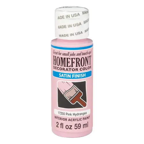 Hobby Paint Satin Pink Hydrangea 2 oz Pink Hydrangea