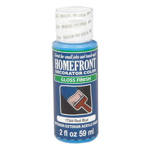Homefront 17344-XCP3 Hobby Paint Gloss Real Blue 2 oz Real Blue - pack of 3