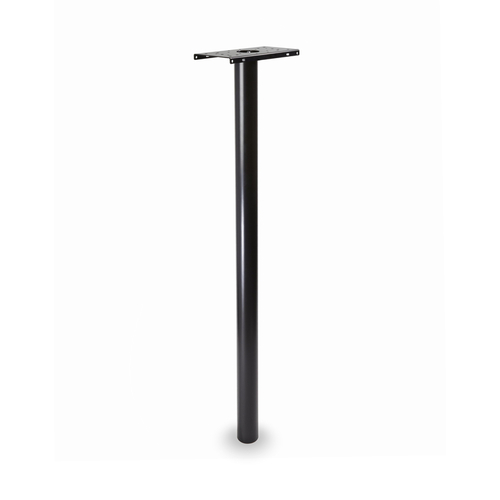 Mailbox Post Pacifica 53.5" Powder Coated Black Galvanized Steel Powder Coated