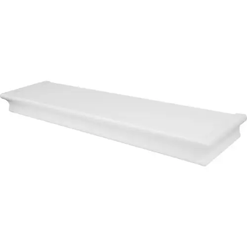 Floating Shelf 2" H X 24" W X 6" D White Wood White