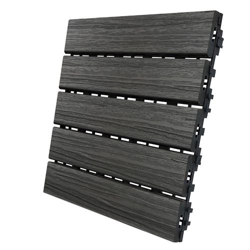 Aura DS5-W06-DW02 Balcony/Deck Tiles 12" W X 12" L Driftwood Composite 6 sq ft Driftwood