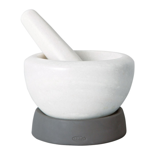 Mortar and Pestle Chef'n White/Gray Silicone White/Gray