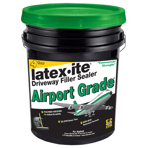 Latex-Ite 73066 Driveway Sealer Airport Grade Black Asphalt Asphalt 5 gal Black