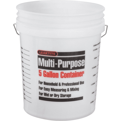 Paint Pail Clear 5 gal Clear