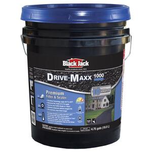 Black Jack 6455-9-30 Driveway Sealer Drive-Maxx 1000 Matte Black Water-Based Rubberized Asphalt 4.75 gal Black