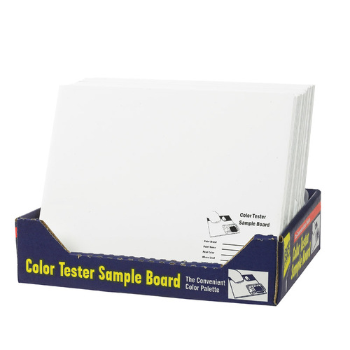 Foam Pro 120 Color Test Sample Board 10" W X 12" L White Foam Core White