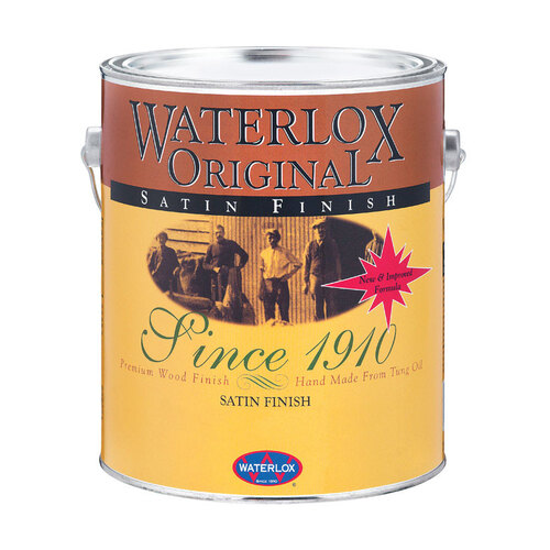 Waterlox TB 6044 Wood Stain Original Transparent Satin Clear Oil 1 gal Clear