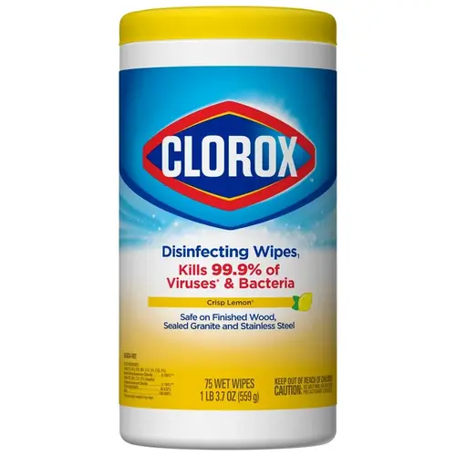 Disinfecting Wipes Lemon Fresh Scent 75 pk