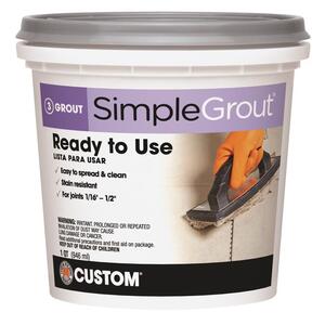 Custom Building Products PMG09QT Grout Simple Indoor Natural Gray 1 qt Natural Gray