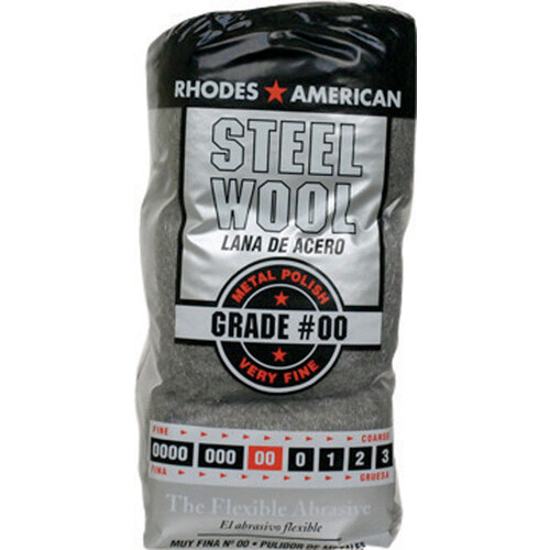 Rhodes American 1361088-XCP6 Steel Wool Pad 00 Grade Very Fine - pack of 6