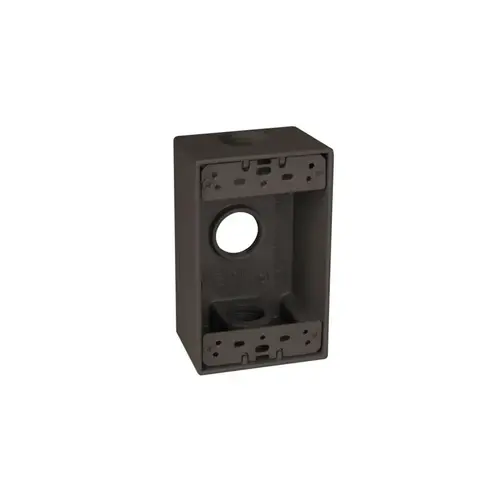 TAYMAC SB375Z Weatherproof Box 17.5 cu in Rectangle Die-Cast Metal 1 gang Bronze Bronze
