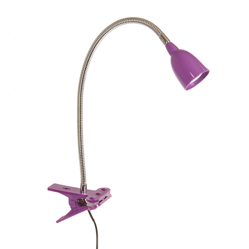 Newhouse Lighting NHCLP-LED-PUR Gooseneck LED Desk Lamp 22" Purple Purple