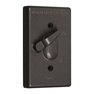TAYMAC TC100Z Weatherproof Cover Rectangle Die cast Aluminum 1 gang For Wet Locations Bronze