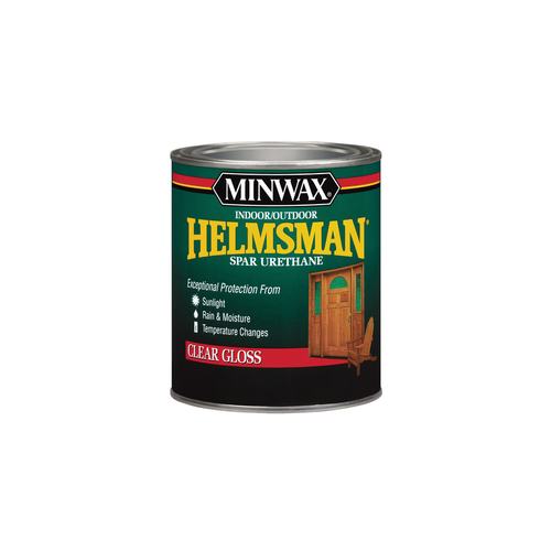 Minwax 43200000 Spar Urethane Helmsman Gloss Clear OilBased 1 pt Clear