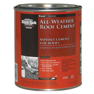 Black Jack 6230-9-14 All-Weather Roof Cement Gloss Black Patching Cement 29 oz Black