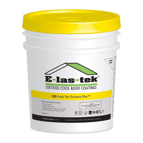 Roof Coating Smooth White Acrylic Elastomeric 5 gal White