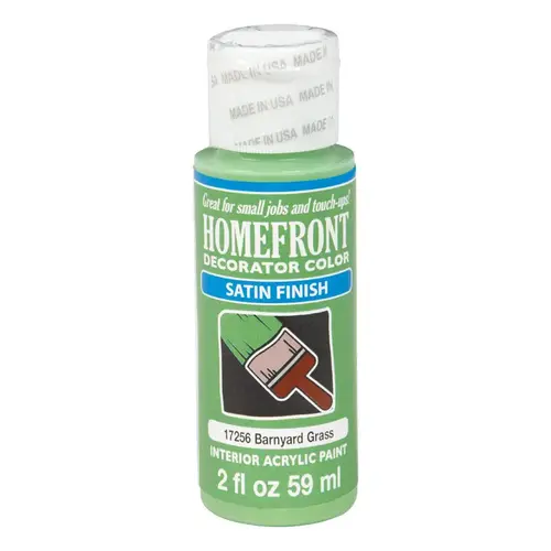 Homefront 17256-XCP3 Hobby Paint Satin Barnyard Grass 2 oz Barnyard Grass - pack of 3