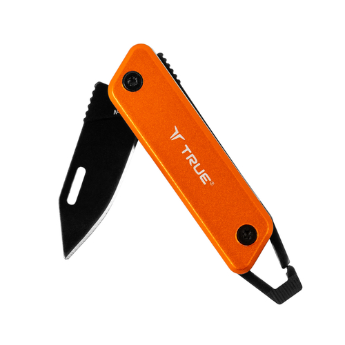 True TRU-KNF-0003 Folding Knife Orange 8CR13MOV Stainless Steel 4.5"