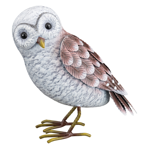 Regal Art & Gift 12988-XCP2 Statue Multicolored Metal 8" H Barn Owl Power Coated - pack of 2