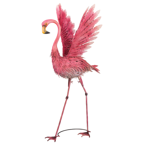 Regal Art & Gift 12579 Statue Pink Metal 46" H Flamingo Pink