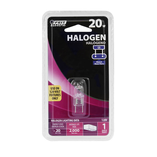 Halogen Bulb 20 W T4 Specialty 180 lm Warm White Clear