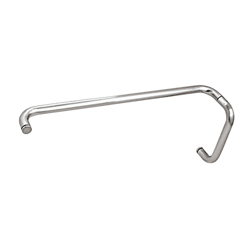 CRL BMNW8X24CH Polished Chrome 8" Pull Handle and 24" Towel Bar BM Series Combination Without Metal Washers