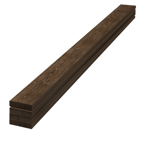 UFP-Edge 266668 Trim boards 1" H X 4" W X 96" L Rustic Dark Brown Wood Rustic