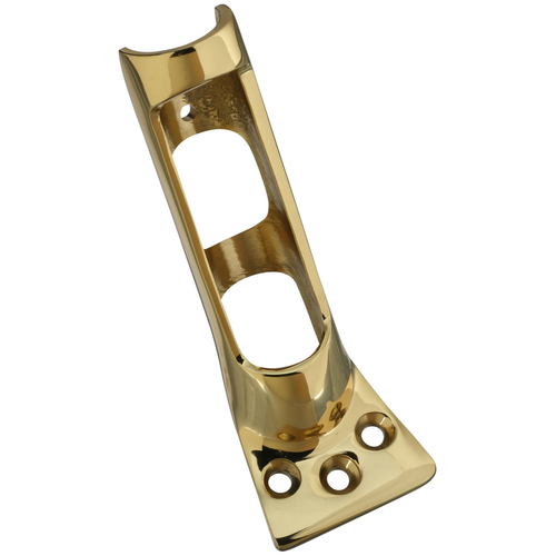 Flag Pole Bracket Solid Brass Gold