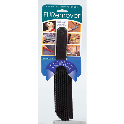 Furemover 1262377 Brush Electrostatic 1.25" W Medium Bristle 8" Plastic Handle Black