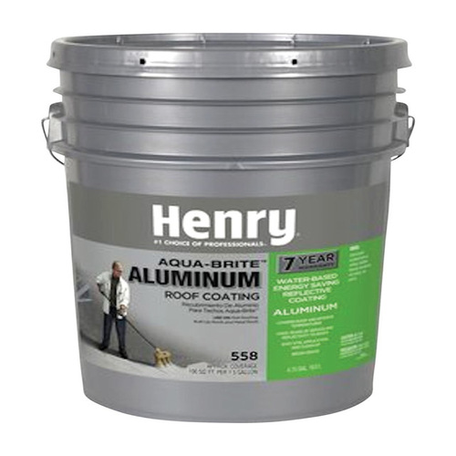 HENRY HE558178 Aluminum Roof Coating Aqua-Brite Smooth 4.75 gal