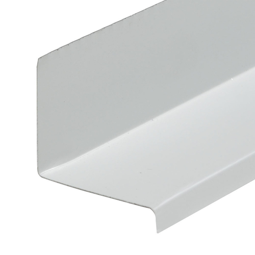 Door/Window Cap 1-1/8" W X 10 ft. L Aluminum White White