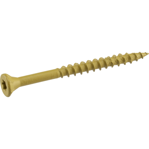 Exterior Deck Screws No. 8 X 2" L Star Flat Head 25 lb Tan