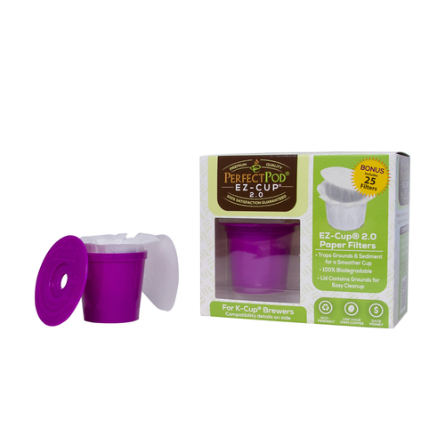 Refillable Coffee Capsules EZ-Cup 2.0 Purple Plastic Purple