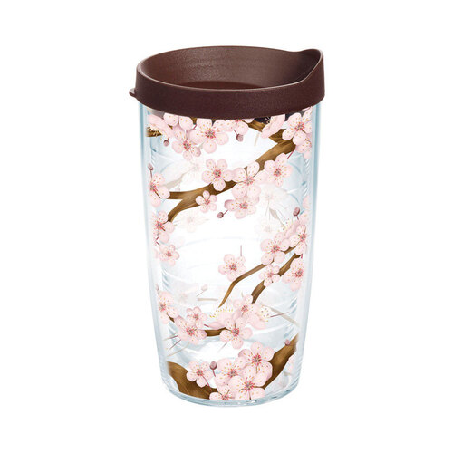 Tervis 1041201 Tumbler with Lid 16 oz Washington DC - Cherry Blossom Multicolored BPA Free Multicolored