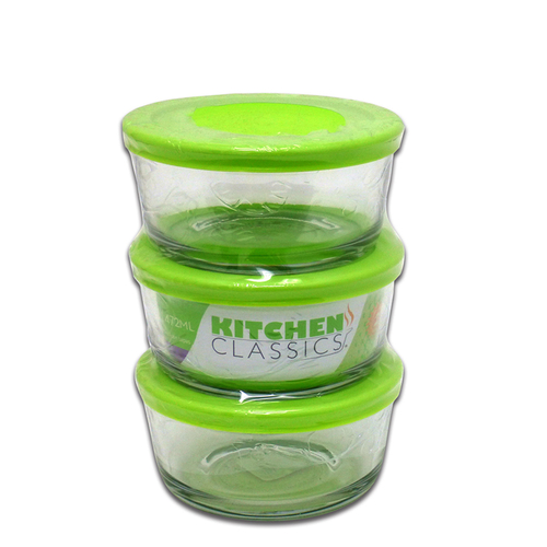 Kitchen Classics 195-82629LIB-XCP4 Food Storage Container Set 2 cups Clear Clear - pack of 4
