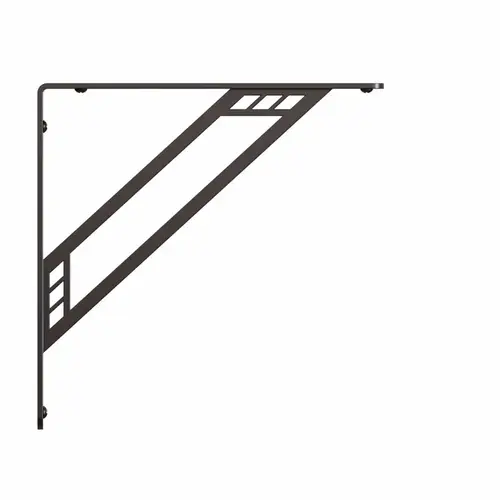 Bracket Richland Black Steel Decorative 8" L 500 lb Powder-Coated