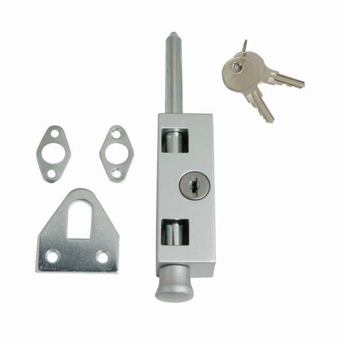 Ultra Hardware 5023330 Patio Door Lock Zinc Indoor and Outdoor