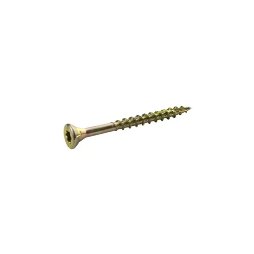 Wood Screws No. 8 S X 1.25" L Star Yellow Zinc 1 lb Yellow Zinc - pack of 12