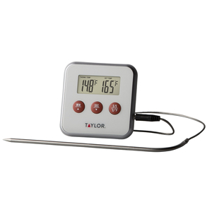 Taylor Digital Wired Probe Programmable Meat Thermometer with Timer