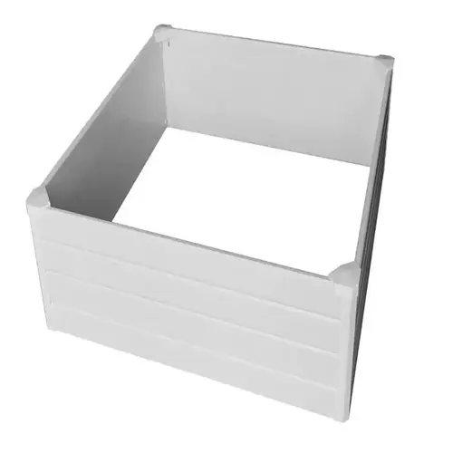 Raised Garden Bed Deluxe 15" H X 48" W X 15" D Vinyl White White