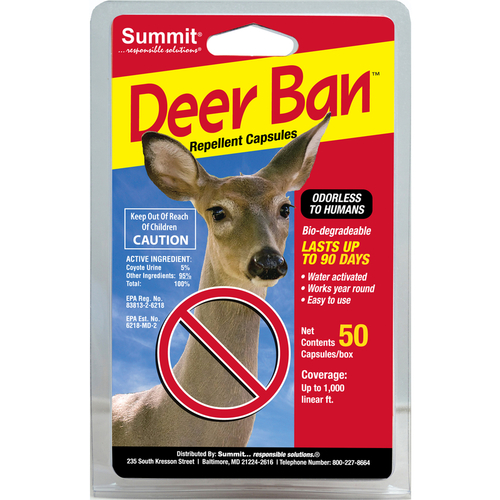Summit 2001 Animal Repellent Deer Ban Capsule For Deer 50 ct