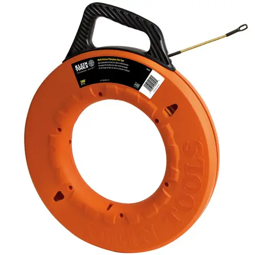 Fiberglass Fish Tape, Multi-Groove, 200 ft