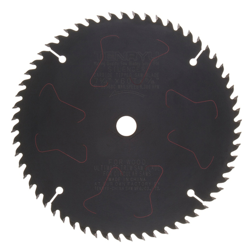 Tenryu SL-18560C Trim Saw Blade 7-1/4" D X 5/8" PTFE Coated 60 teeth