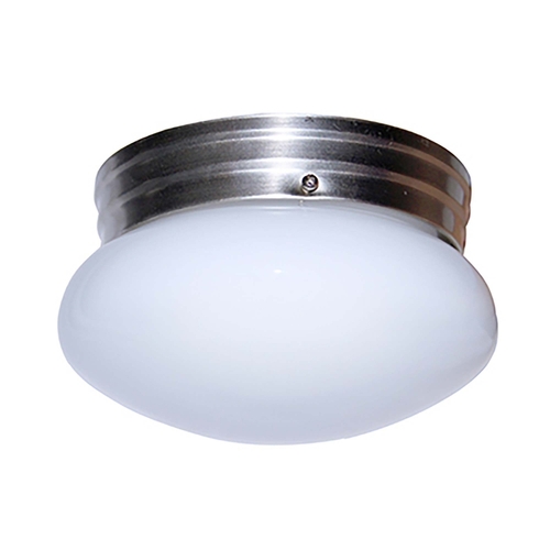 Ceiling Fixture Dash 4.75" H X 8" W X 8" L Brushed Nickel Silver Brushed Nickel