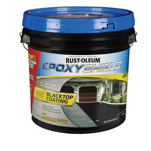 Rust Oleum 247471 Blacktop Coating Epoxyshield Jet Black Acrylic 2 Gal