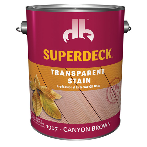 Wood Stain Transparent Satin Canyon Brown Oil-Based 1 gal Canyon Brown