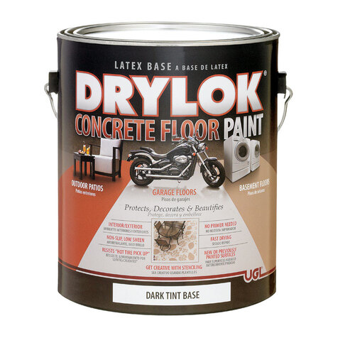Drylok 21713XCP2 Concrete & Garage Floor Paint Flat Dark Tint Base