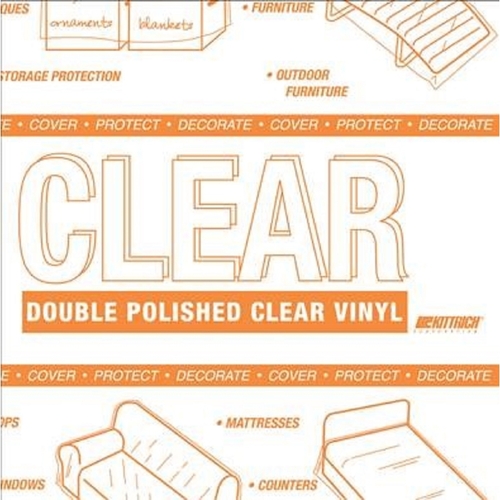 Magic Cover 54-22003-15Y Non-Adhesive Covering Yard Goods .01" H X 54" W X 540" L Clear Vinyl Clear