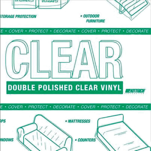 Magic Cover 54-20403-34Y Non-Adhesive Covering Yard Goods .01" H X 54" W X 1296" L Clear Vinyl Clear