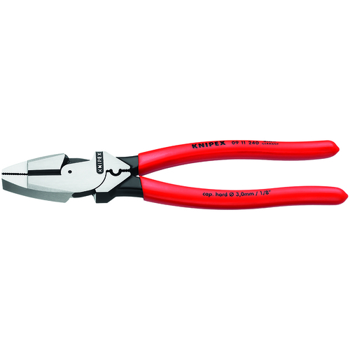 Crimping Pliers 9.5" Steel Lineman's Red